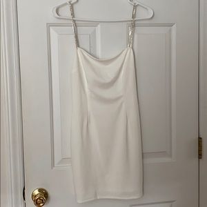 NWT Low back rhinestone strap dress
